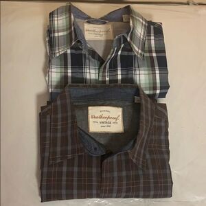 Original Weatherproof Vintage Plaid Shirt Bundle